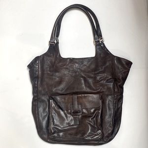 Jil Sander Bag Brown Leather Gold Hardware Shoulder Handbag Medium/Large Buckle